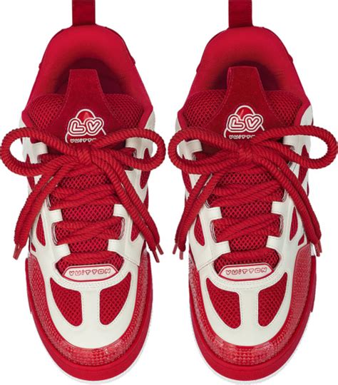 louis vuitton skate shoe red|louis vuitton skate trainers.